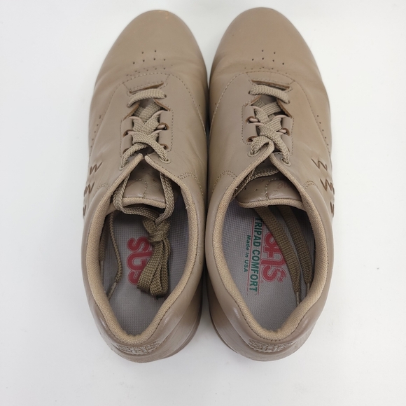 SAS Free Time Leather Diabetic Walking Shoes Grey Lace Up Womens Size 9 - Picture 5 of 7